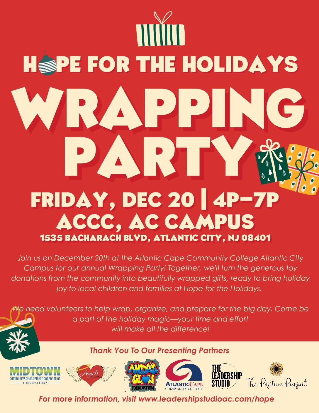 Hope For The Holidays Wrapping Party