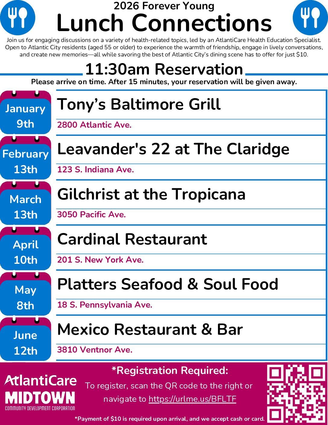 Forever Young Lunch Connections