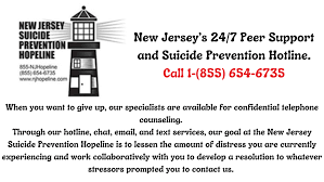 Suicide Prevention NJ Hopeline Logo